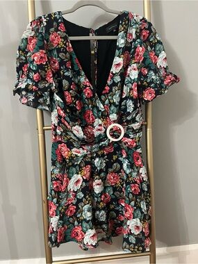 MAJORELLE Floral Wrap Mini Dress | Revolve Exclusive | Size Medium
